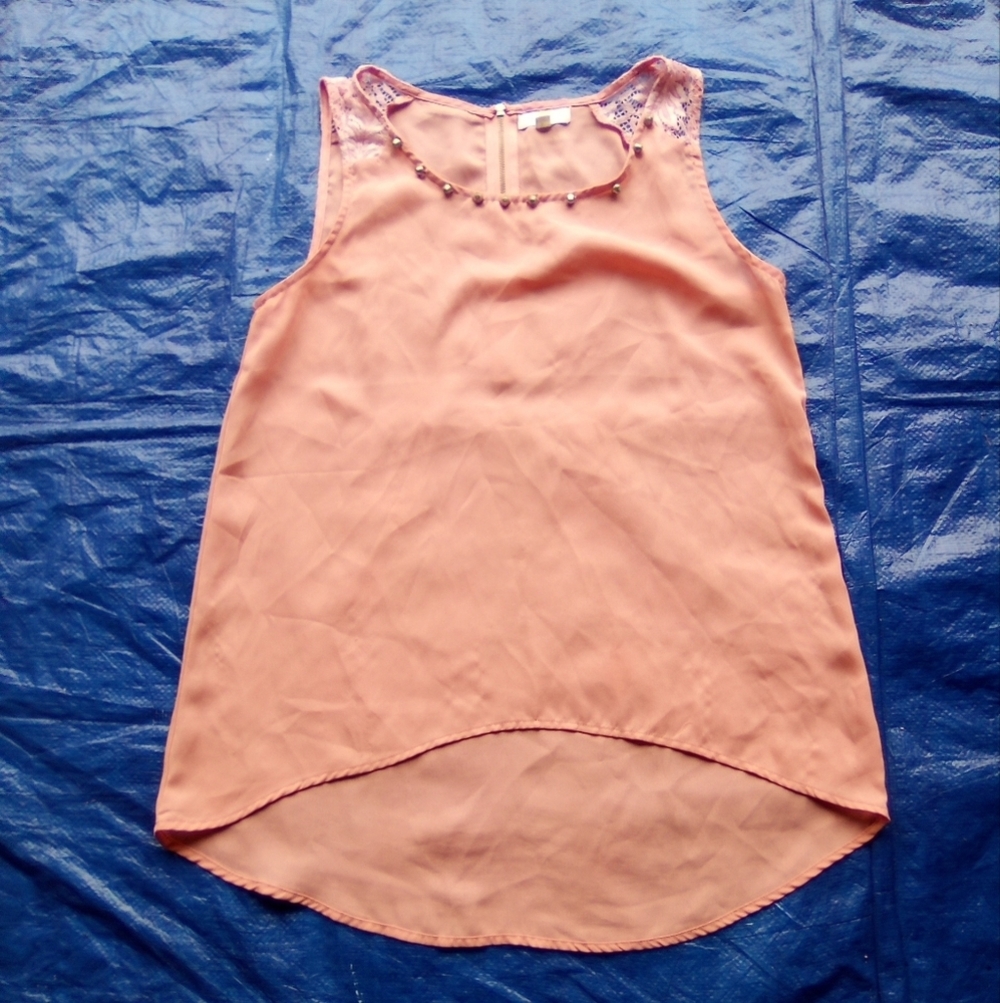 Mine Elegant Sleeveless Top in Pink